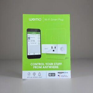 WeMo F7C063 WiFi Smart Plug with Alexa, Google Assistant and Nest Systems